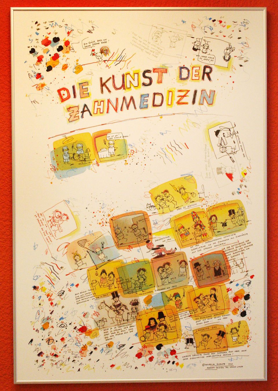 Bild “Die Kunst der Zahnmedizin“ im Behandlungszimmer